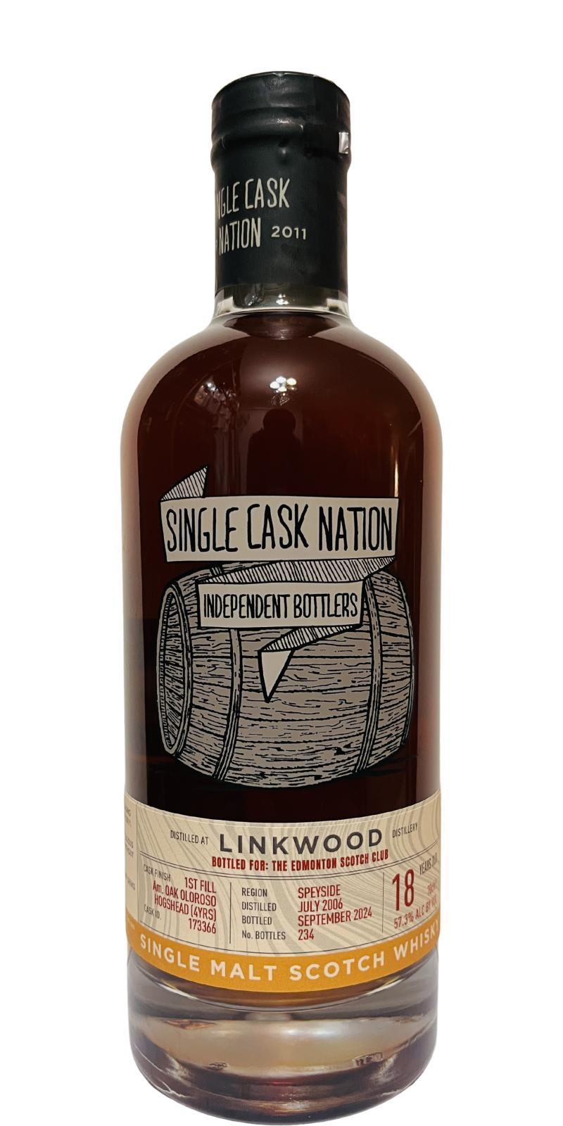 Linkwood 2006 JWC Single Cask Nation