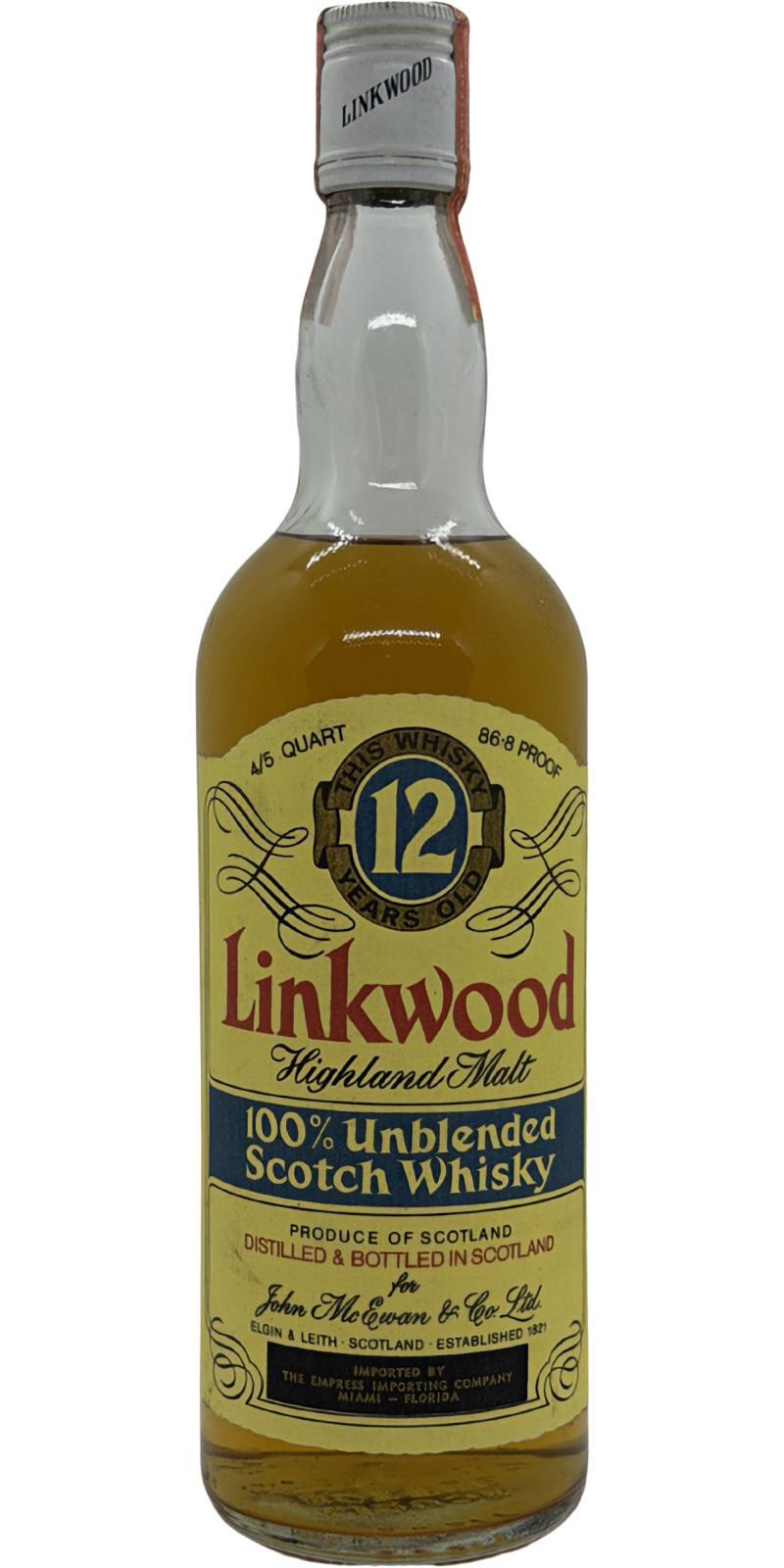 Linkwood 12-year-old McE 100% Unblended Scotch Whisky