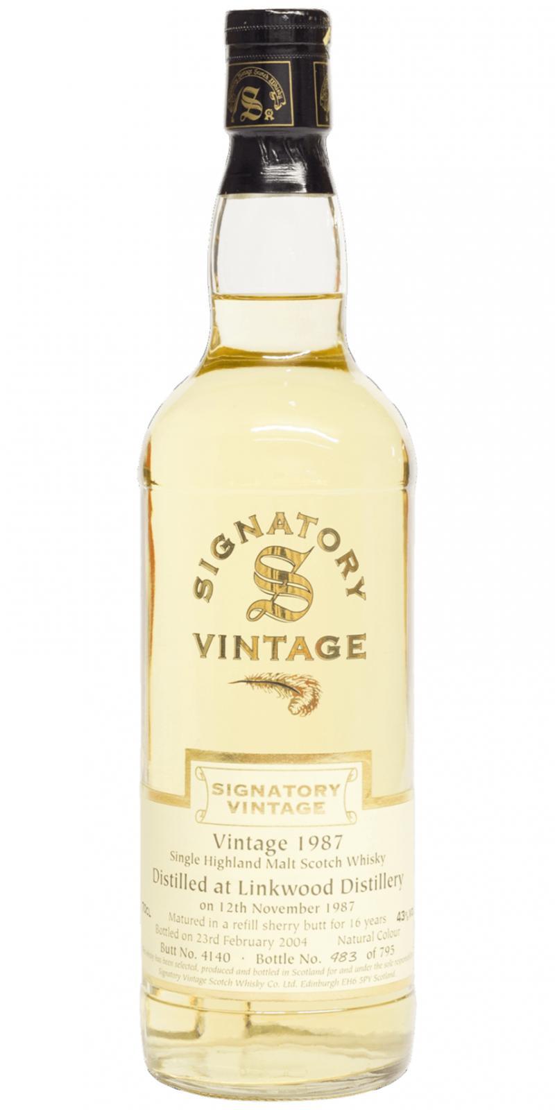 Linkwood 1987 SV Vintage Collection