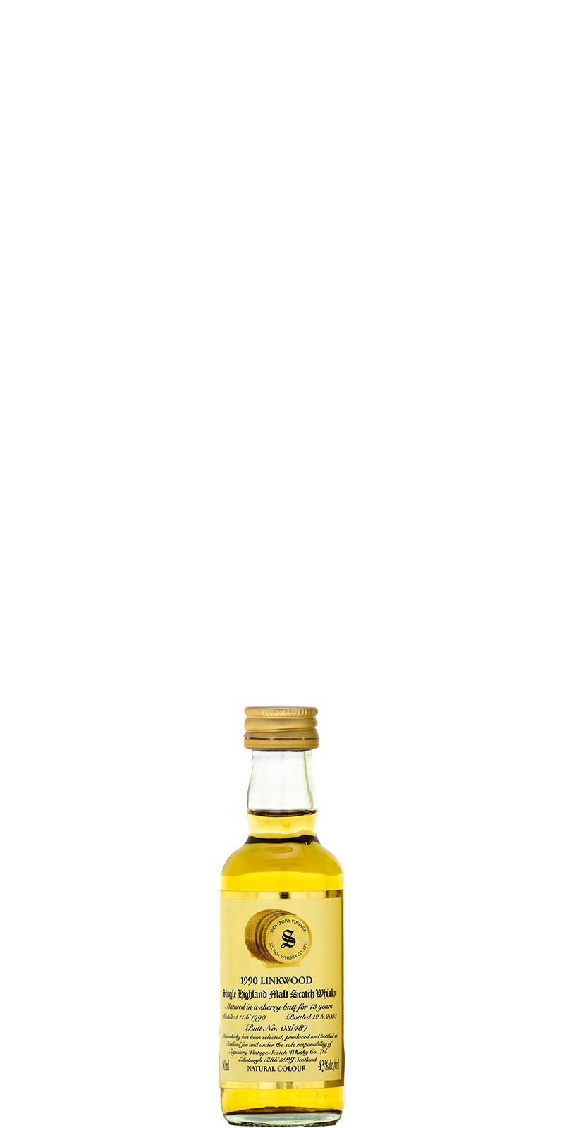 Linkwood 1990 SV Vintage Collection - Miniature