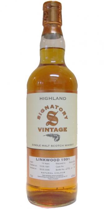 Linkwood 1991 SV Vintage Collection