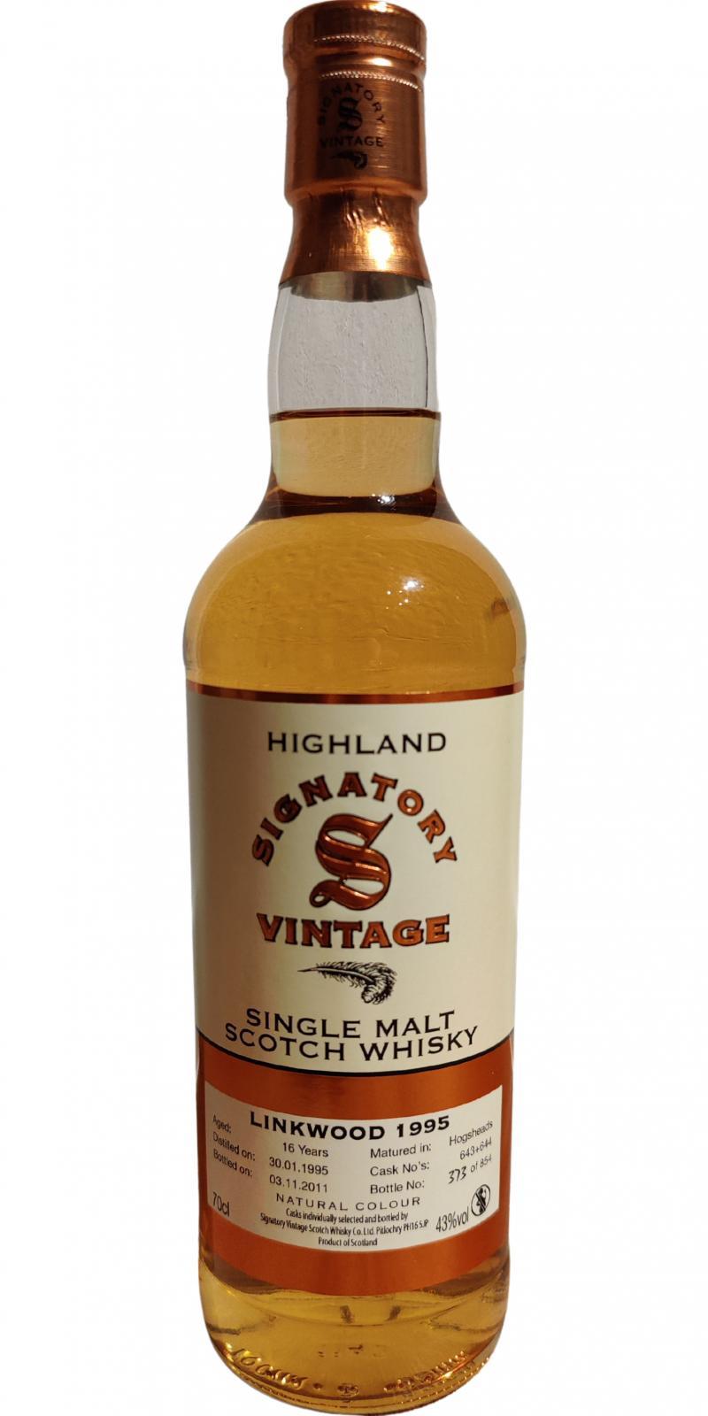 Linkwood 1995 SV Vintage Collection