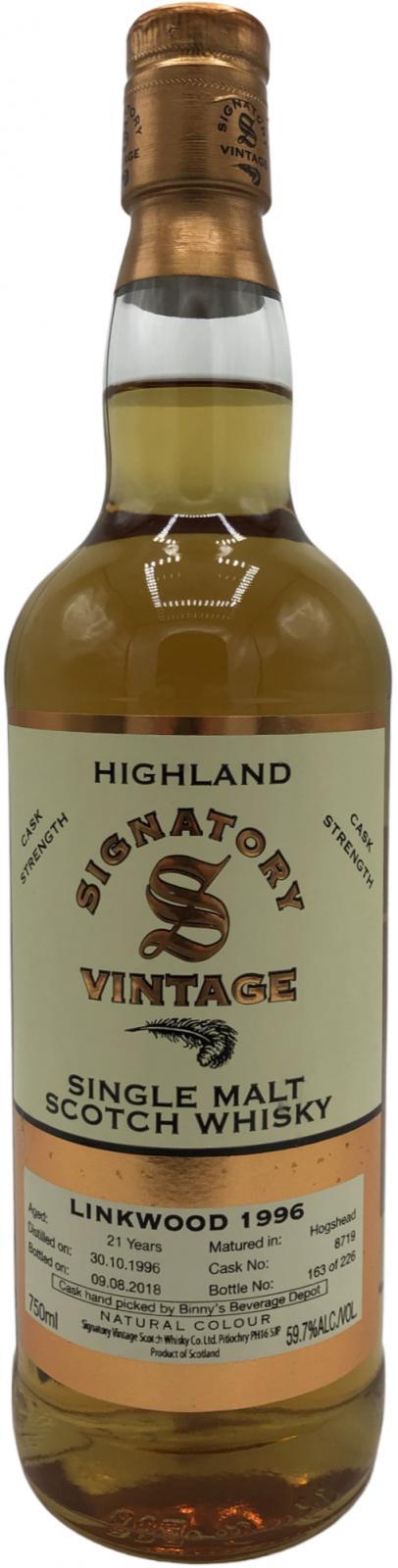Linkwood 1996 SV Vintage Collection - Cask Strength
