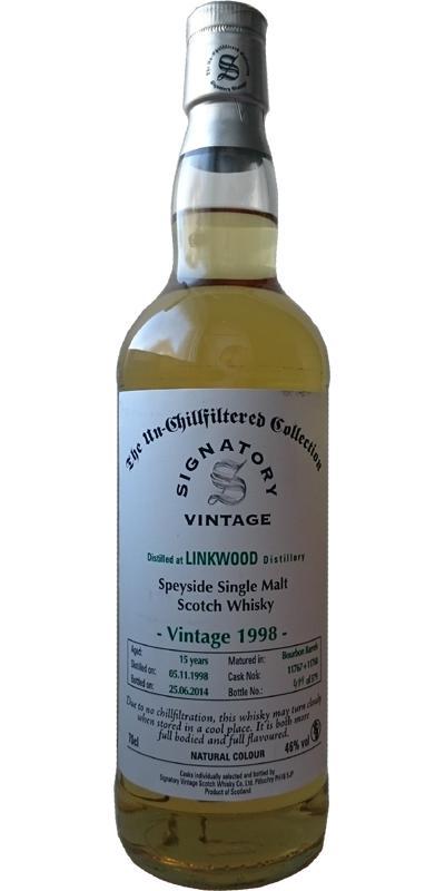 Linkwood 1998 SV The Un-Chillfiltered Collection