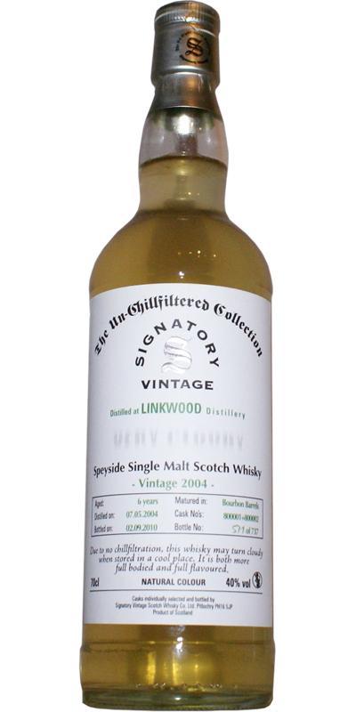 Linkwood 2004 SV The Un-Chillfiltered Collection - Very Cloudy