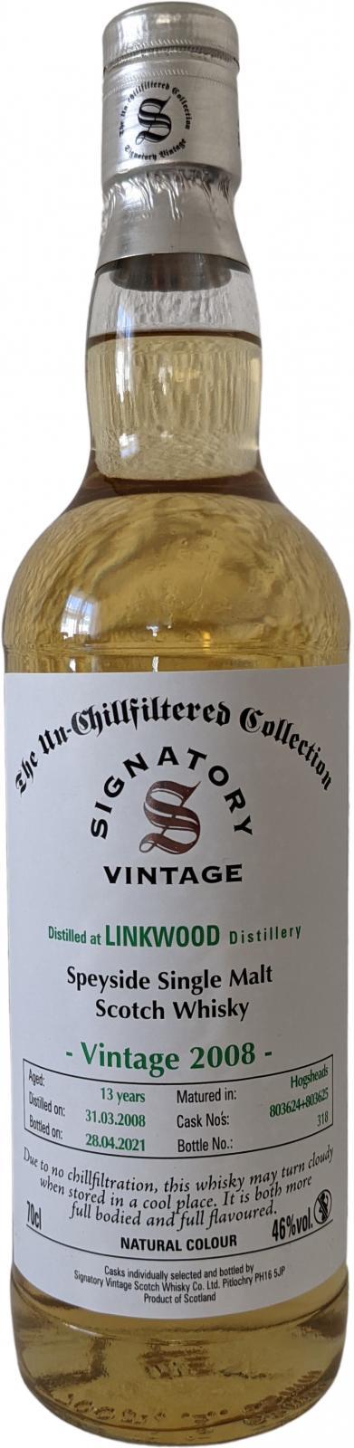 Linkwood 2008 SV The Un-Chillfiltered Collection