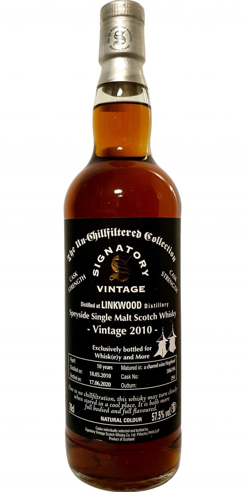 Linkwood 2010 SV The Un-Chillfiltered Collection - Cask Strength