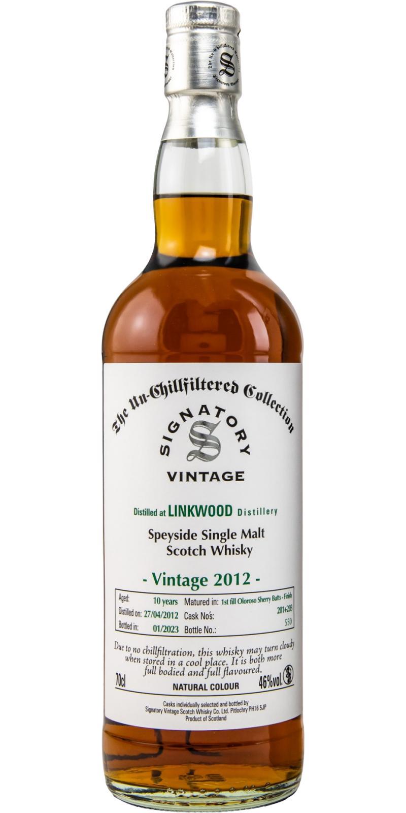 Linkwood 2012 SV The Un-Chillfiltered Collection