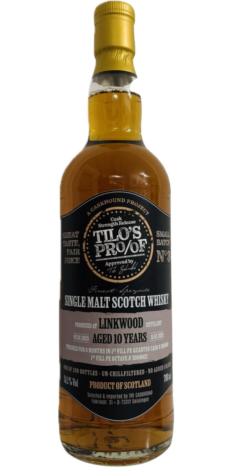 Linkwood 2015 TCaH Tilo's Proof Batch 3