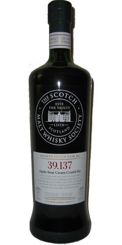 Linkwood 1990 SMWS 39.137 Apple-Sour Cream Crumb Pie