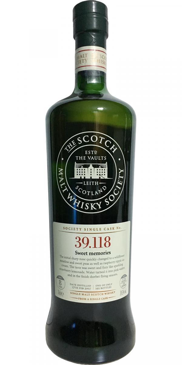 Linkwood 2007 SMWS 39.118 Sweet memories