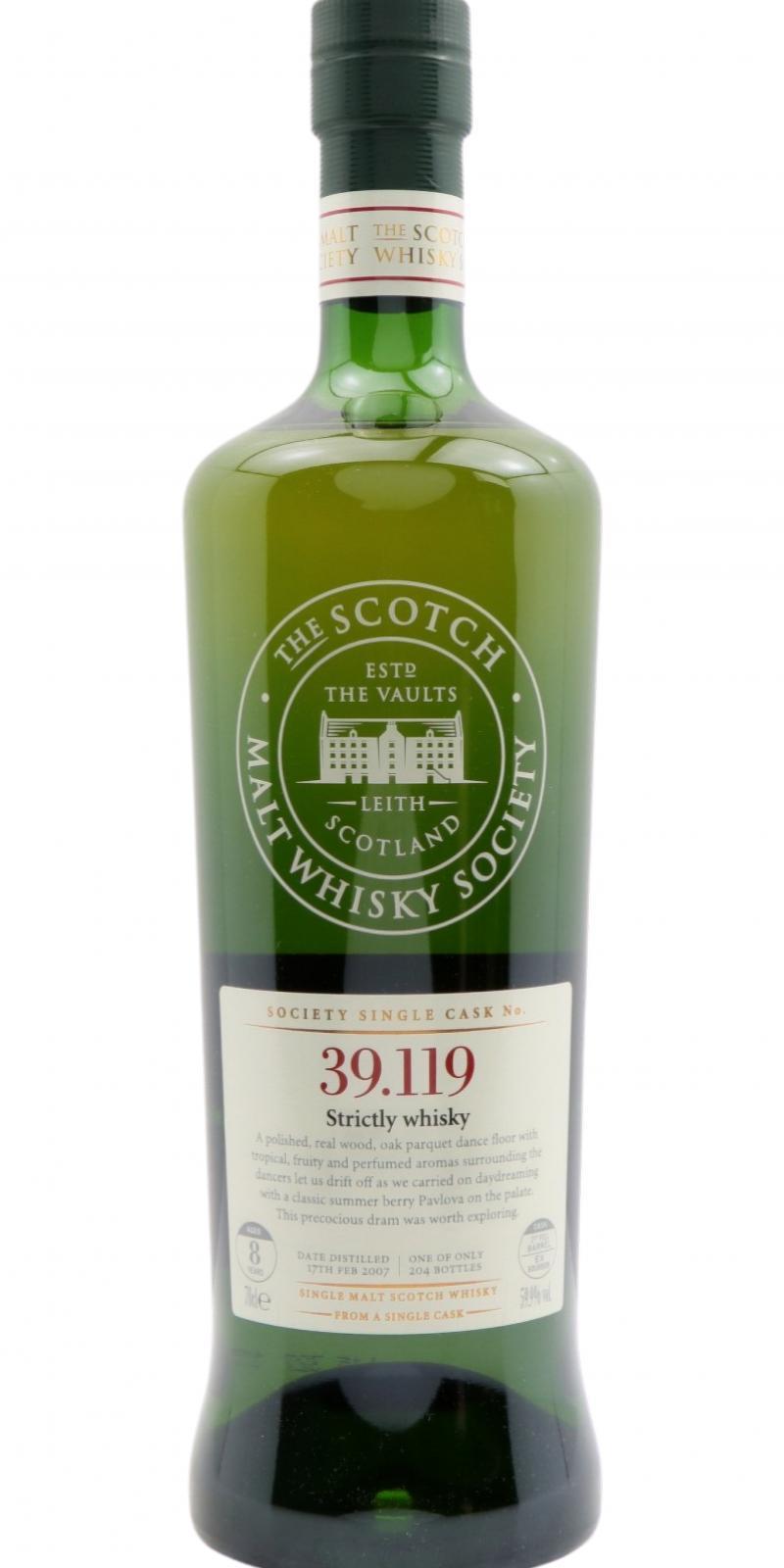 Linkwood 2007 SMWS 39.119 Strictly whisky