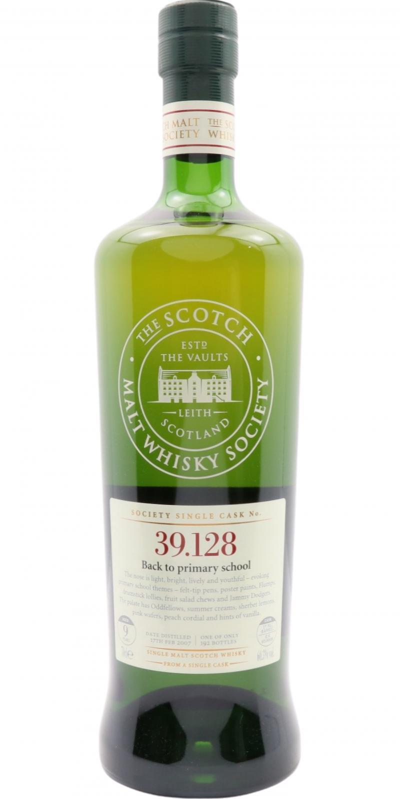 Linkwood 2007 SMWS 39.128 Back to primary school