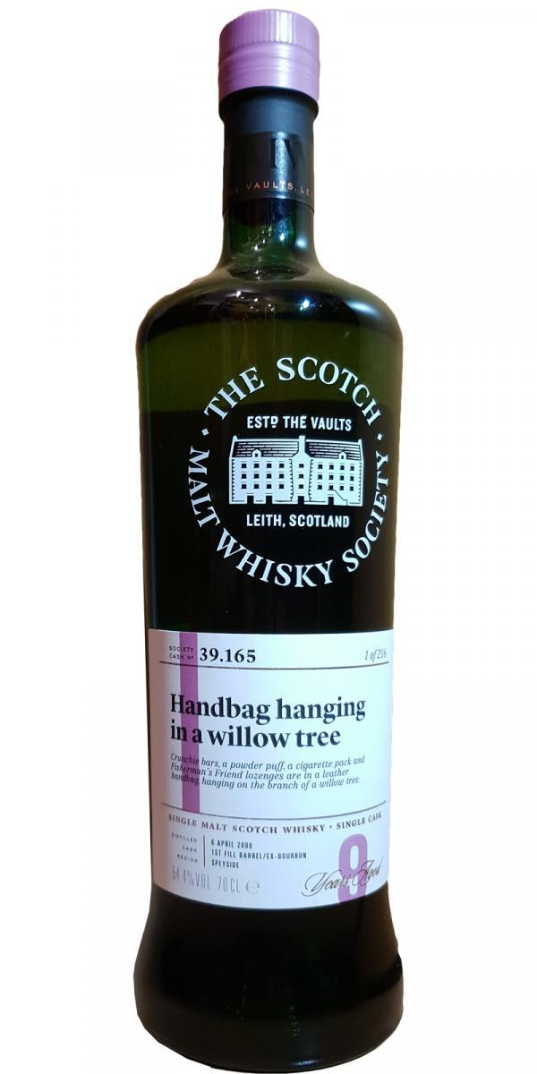 Linkwood 2009 SMWS 39.165 Handbag hanging in a willow tree