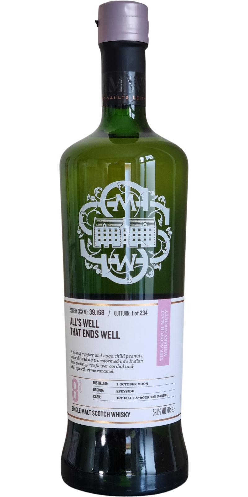 Linkwood 2009 SMWS 39.168 All's well that ends well