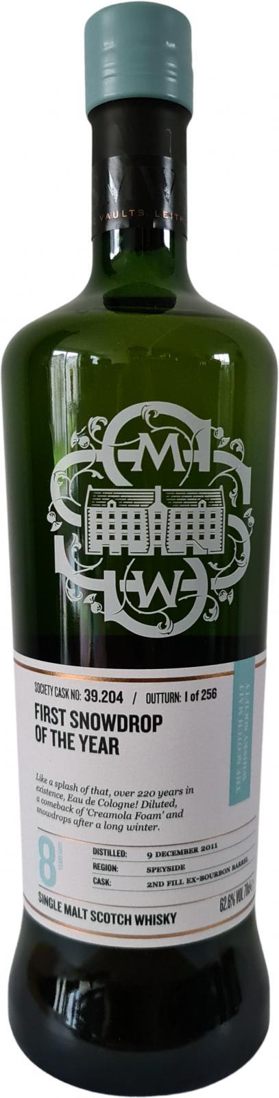 Linkwood 2011 SMWS 39.204 First snowdrop of the year
