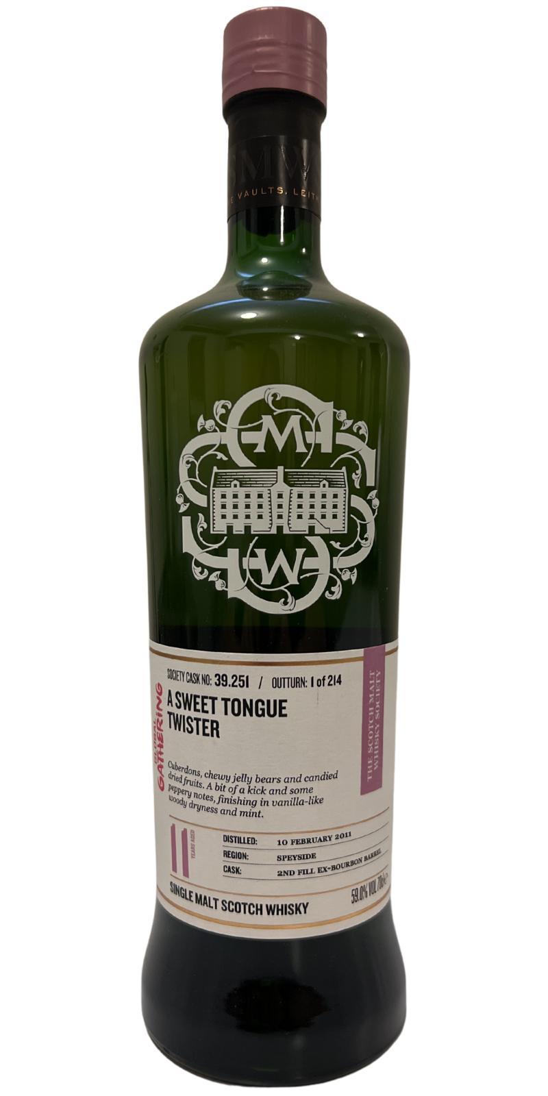 Linkwood 2011 SMWS 39.251 A Sweet Tongue Twister