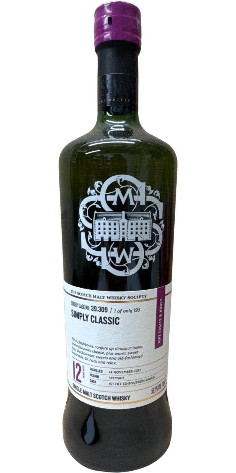 Linkwood 2012 SMWS 39.309 Simply classic
