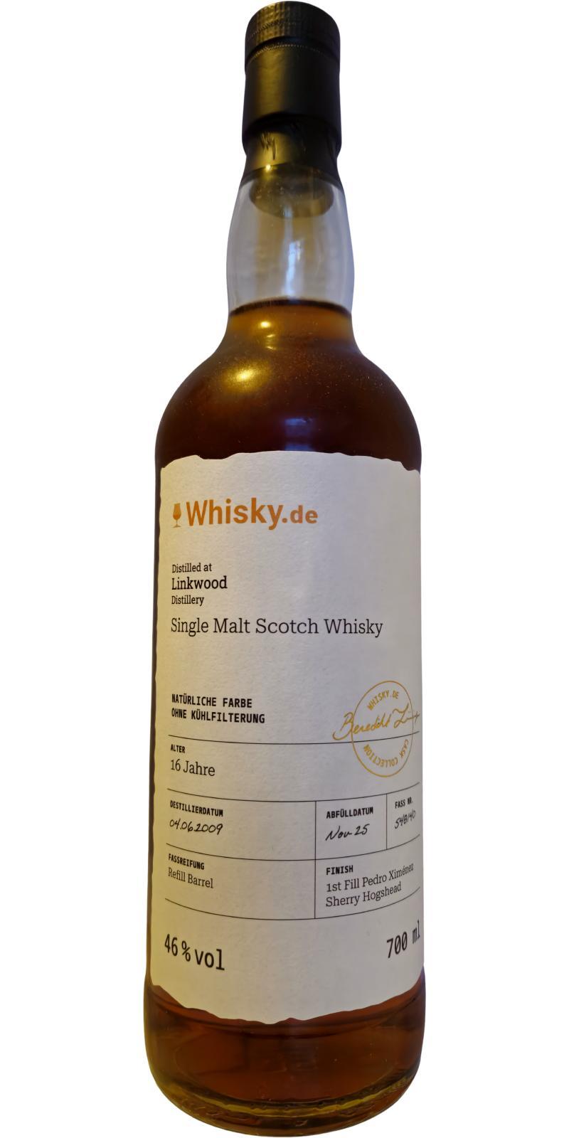 Linkwood 2009 w.de Cask Collection