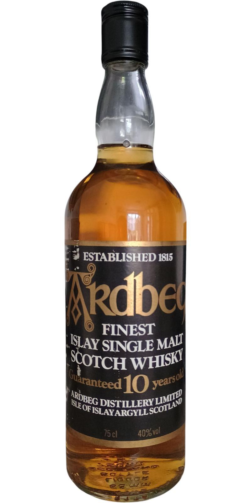 Ardbeg 10-year-old Guaranteed Finest Islay Single Malt Scotch Whisky