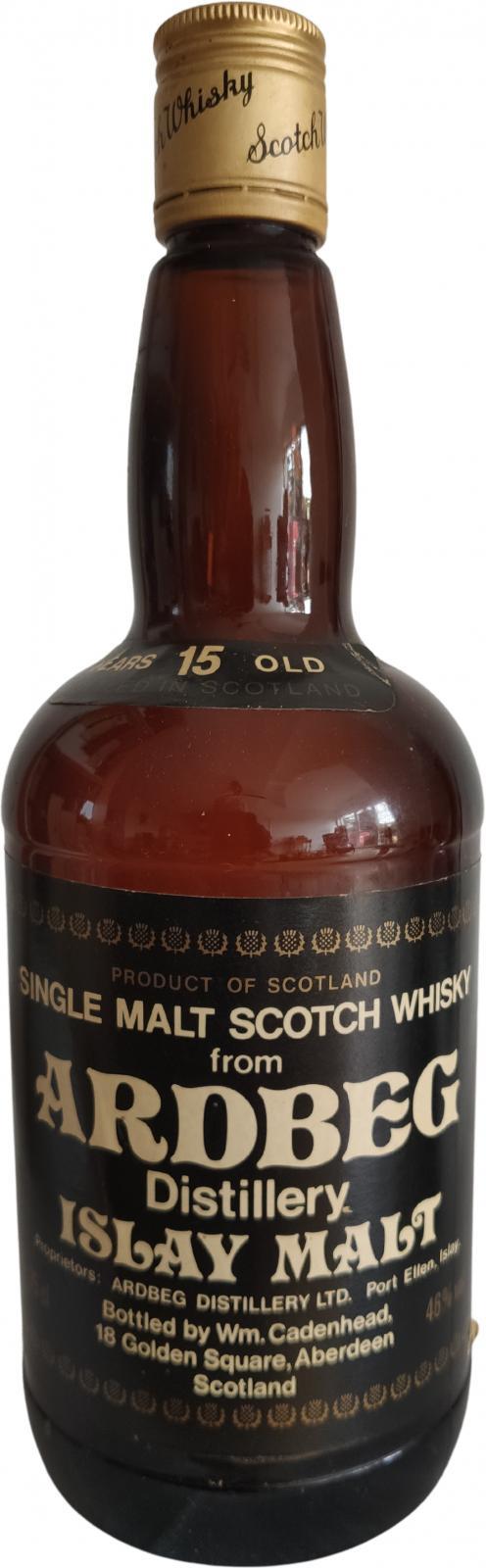 Ardbeg 15-year-old CA Dumpy Brown Bottle