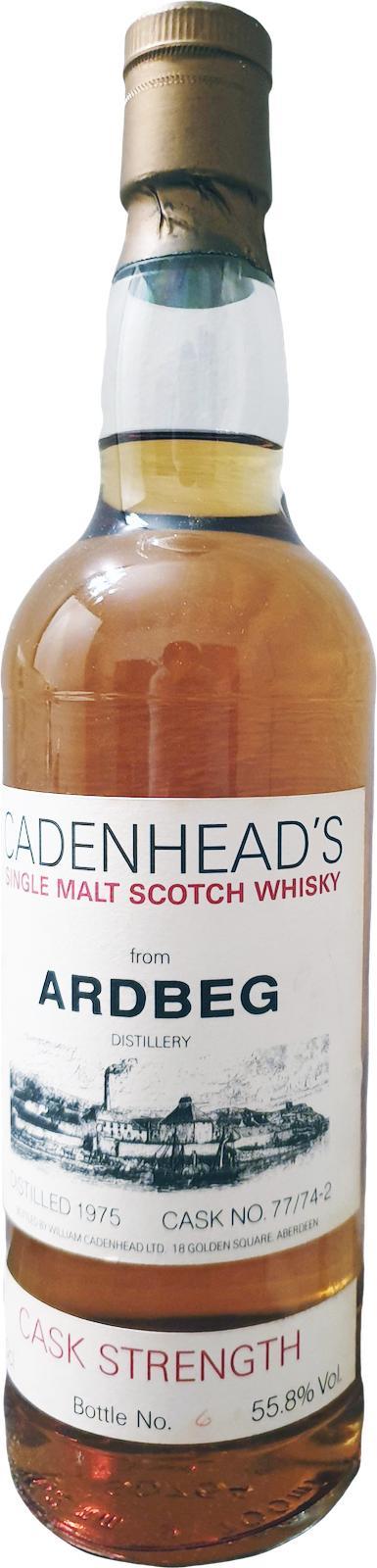 Ardbeg 1975 CA Distillery Label