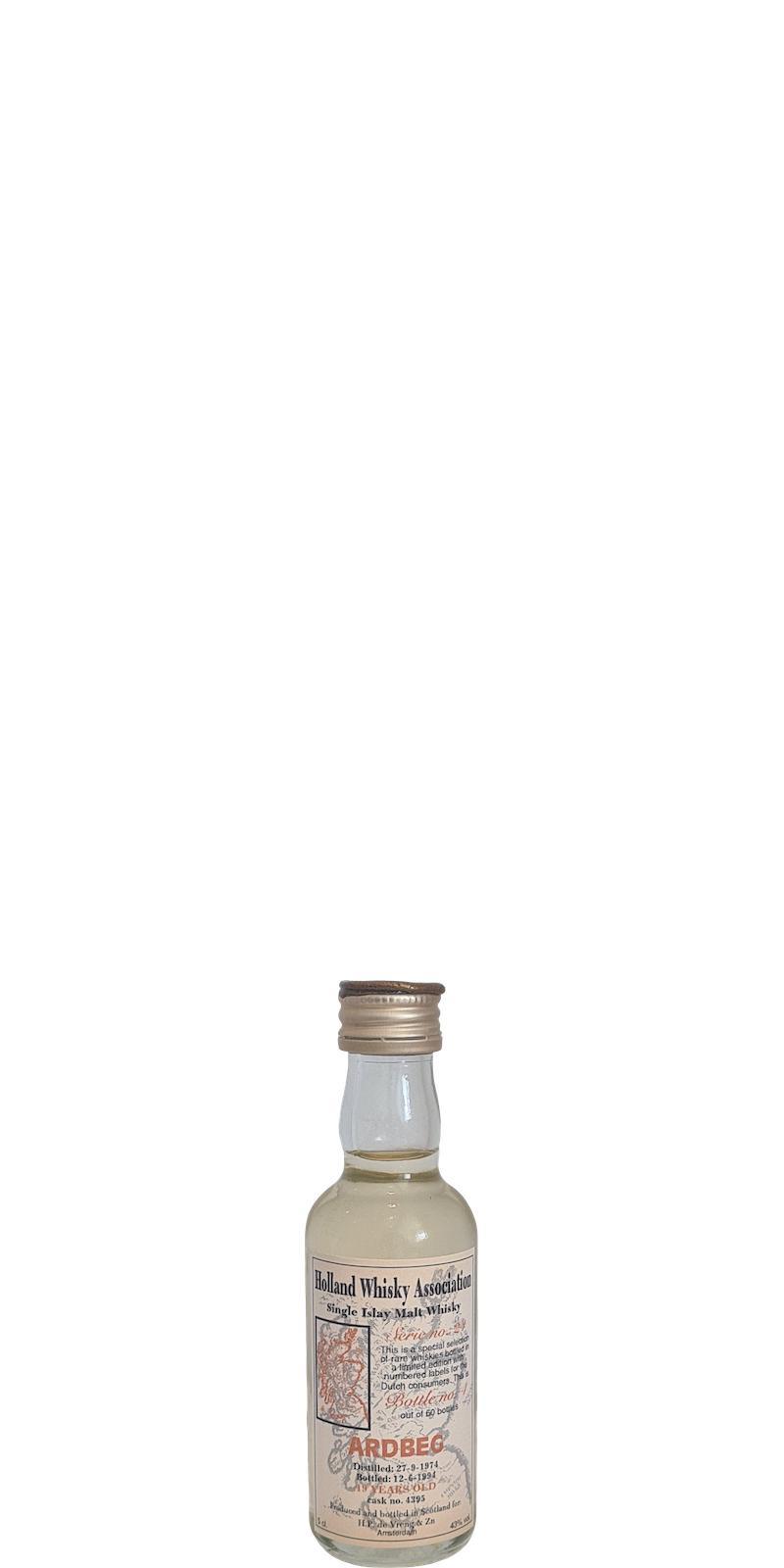 Ardbeg 1974 HPdV Serie no. 24 - Miniature