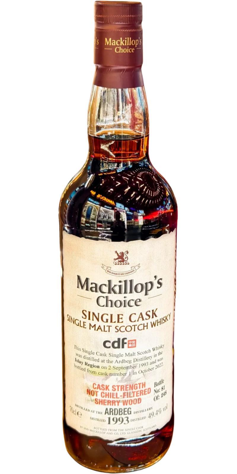 Ardbeg 1993 McC Single Cask