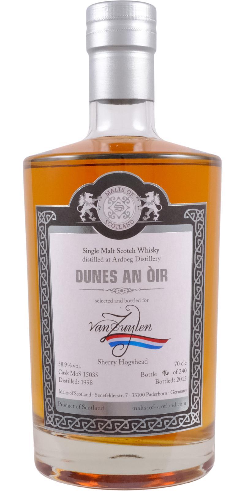 Ardbeg 1998 MoS Dunes An Òir