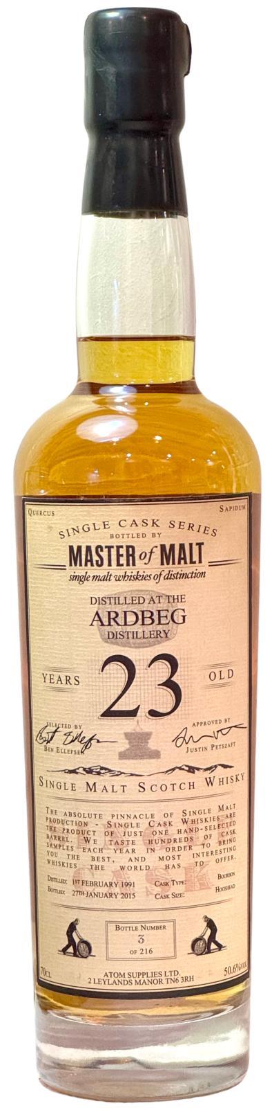 Ardbeg 1991 MoM Single Cask Series