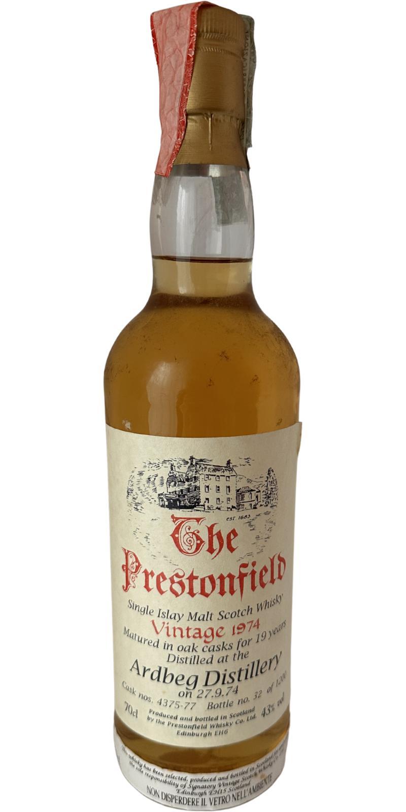 Ardbeg 1974 SV The Prestonfield