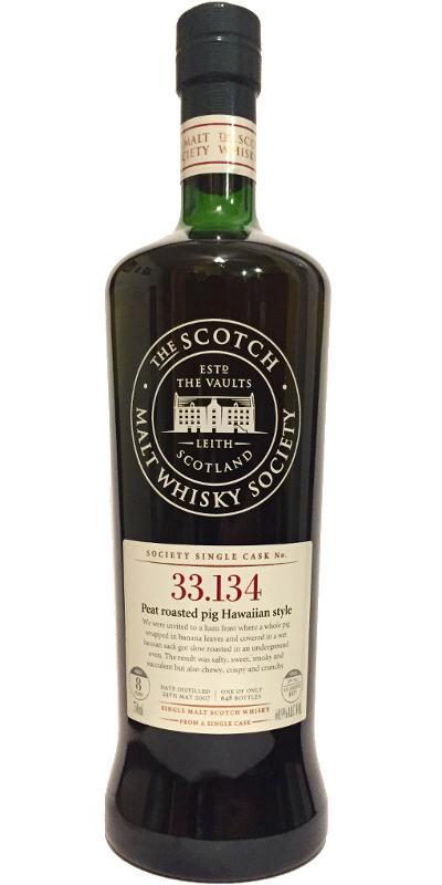 Ardbeg 2007 SMWS 33.134 Peat roasted pig Hawaiian style