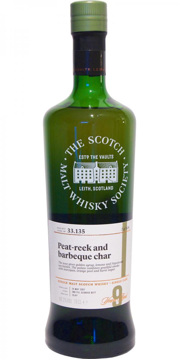 Ardbeg 2007 SMWS 33.135 Peat-reek and barbeque char