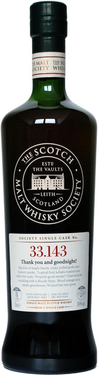 Ardbeg 2007 SMWS 33.143 Thank you and goodnight!