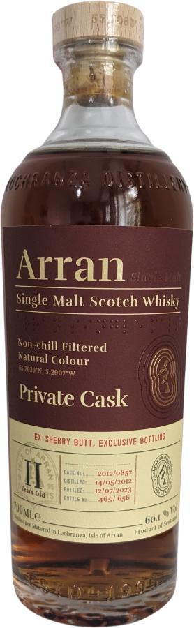 Arran 11-year-old Private Cask