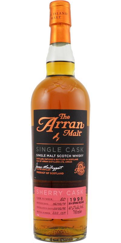 Arran 1998 Single Cask - 2014 Spring Release