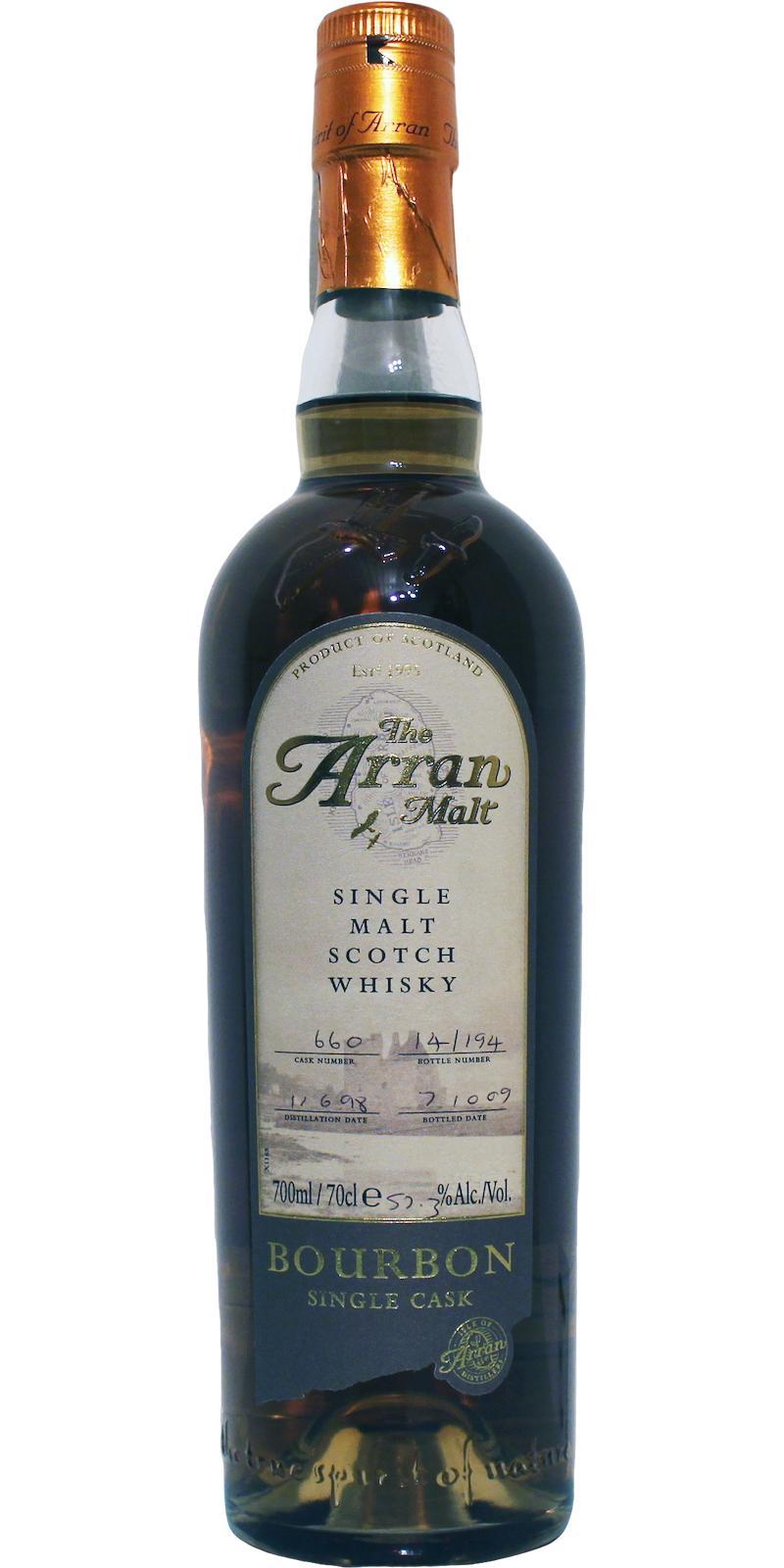 Arran 1998 Bourbon - Single Cask