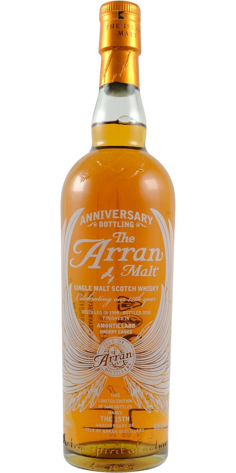 Arran 1999 Anniversary Bottling
