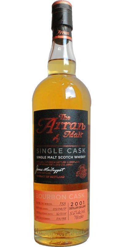 Arran 2001 Bourbon Cask - Distillery Exclusive