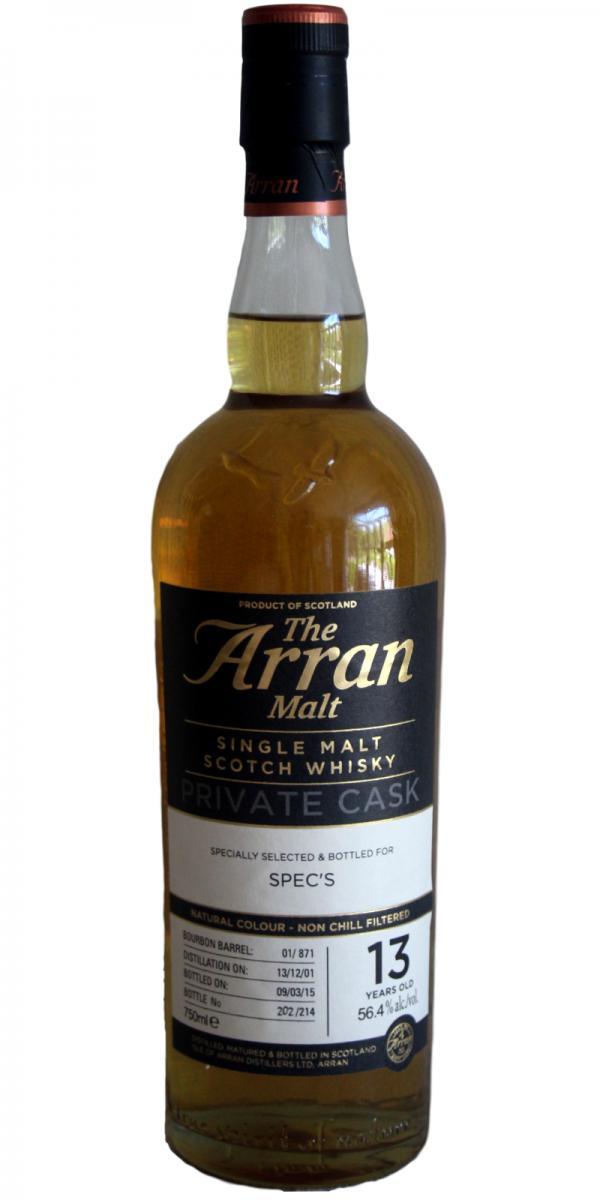 Arran 2001 Private Cask