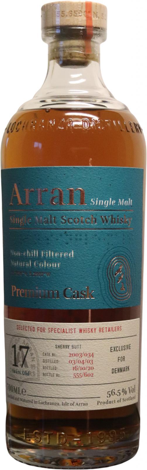 Arran 2003 Premium Casks