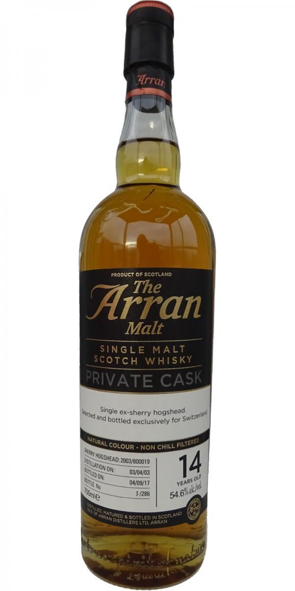 Arran 2003 Private Cask