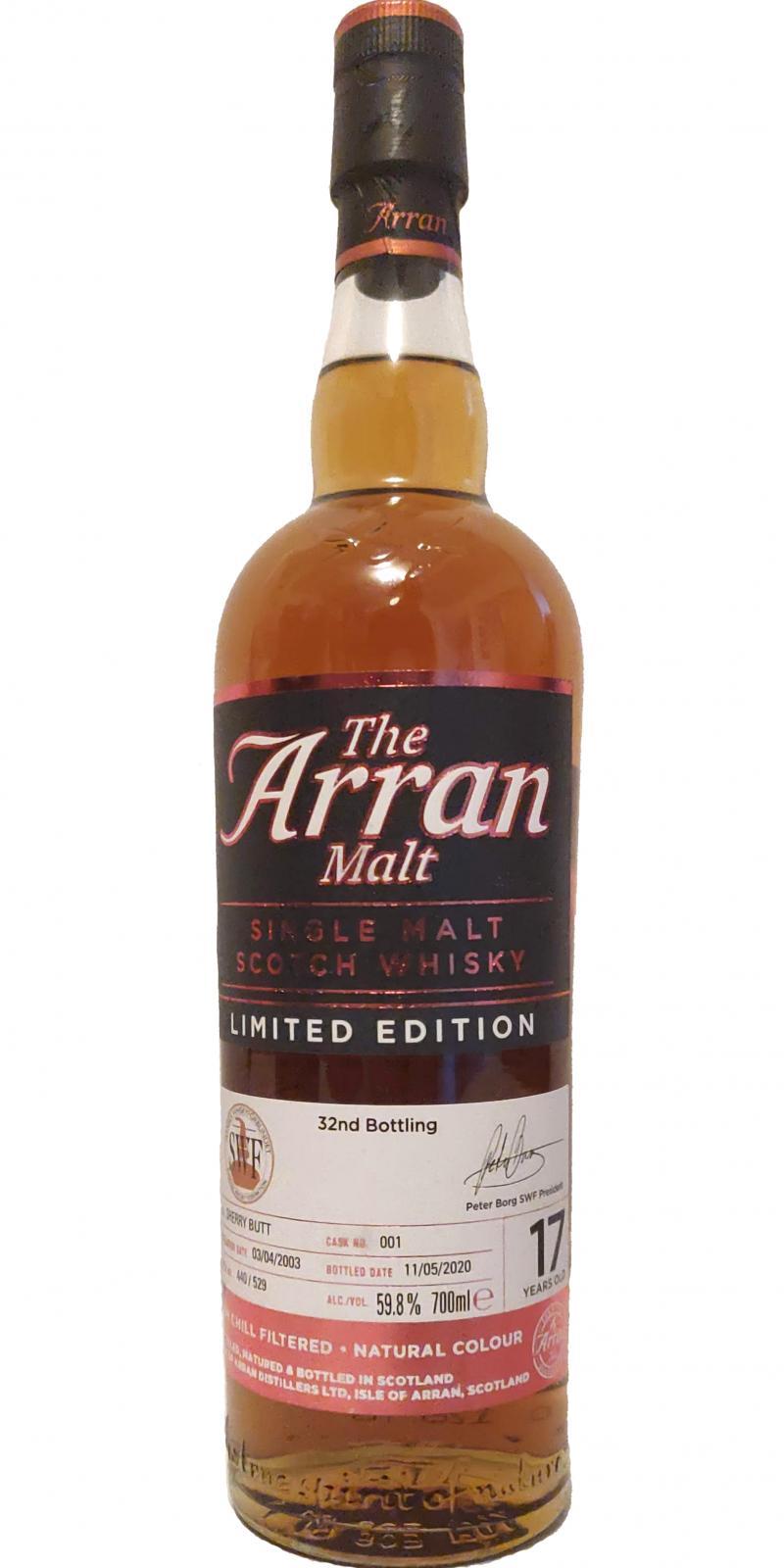 Arran 2003 32nd Bottling