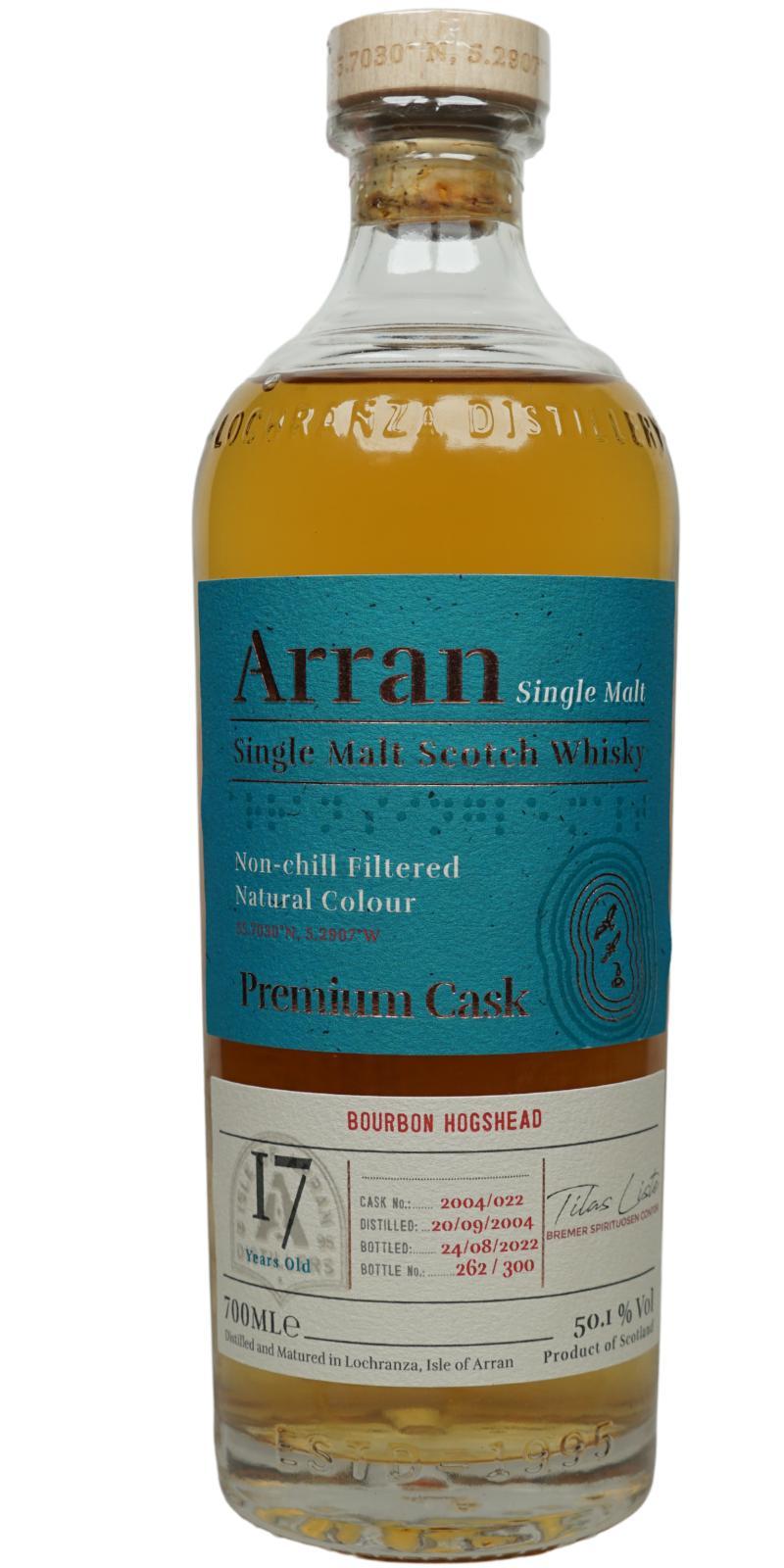 Arran 2004 Premium Cask