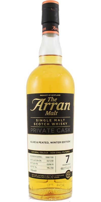 Arran 2008 Private Cask - Alive & Peated - Winter Edition