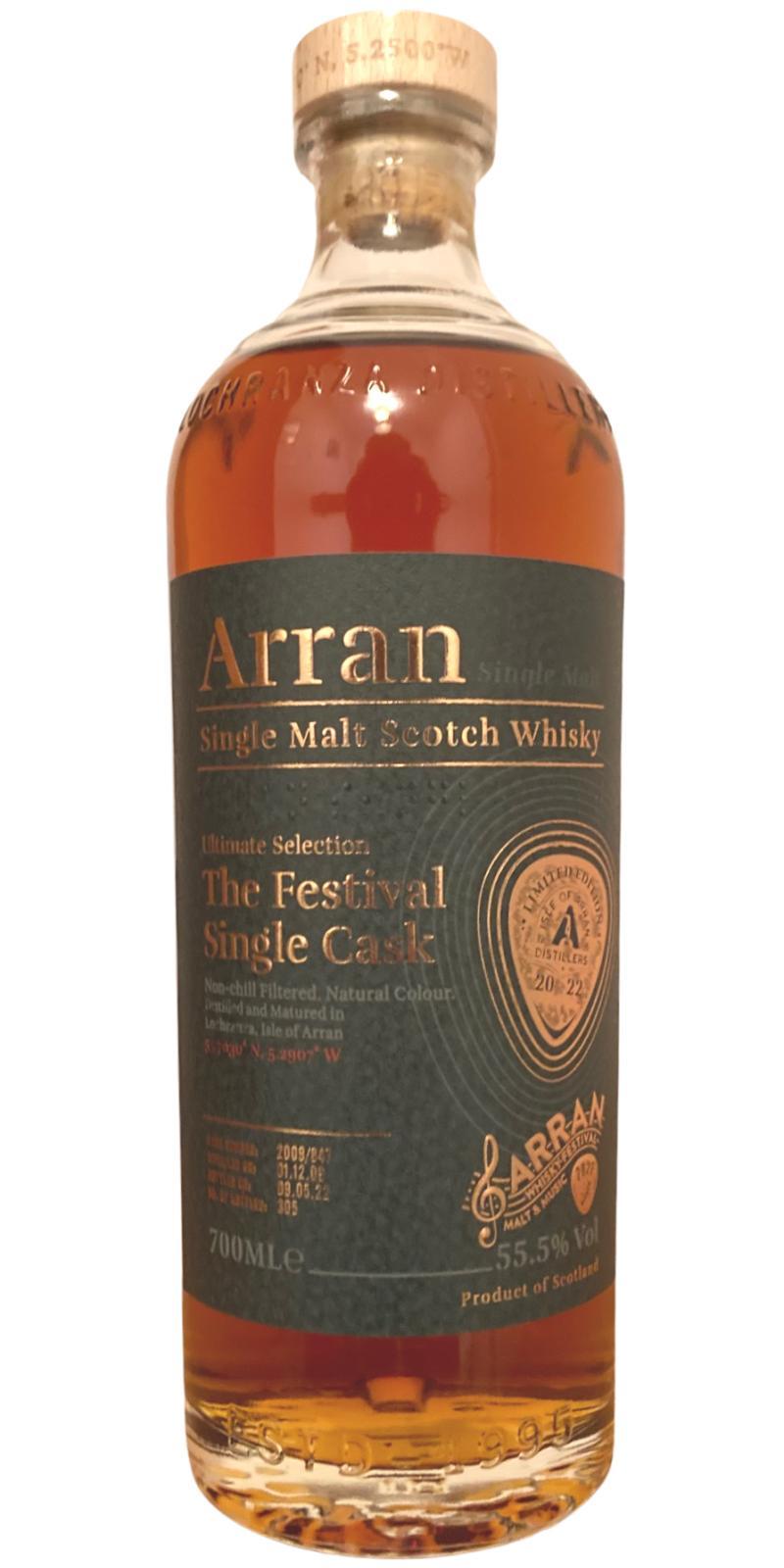 Arran 2009 The Festival Single Cask