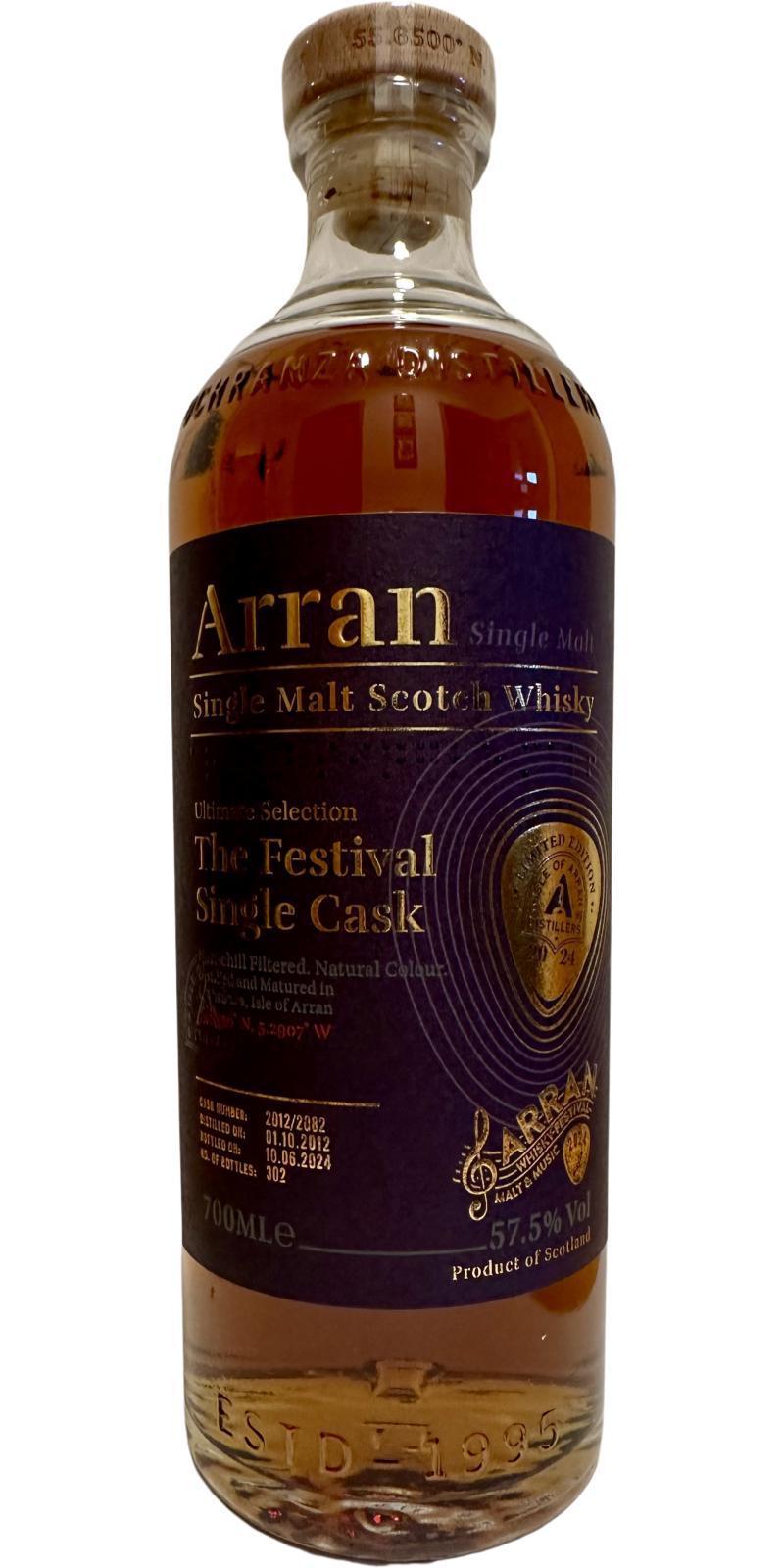 Arran 2012 The Festival Single Cask