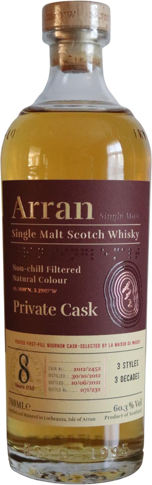 Arran 2012 Private Cask