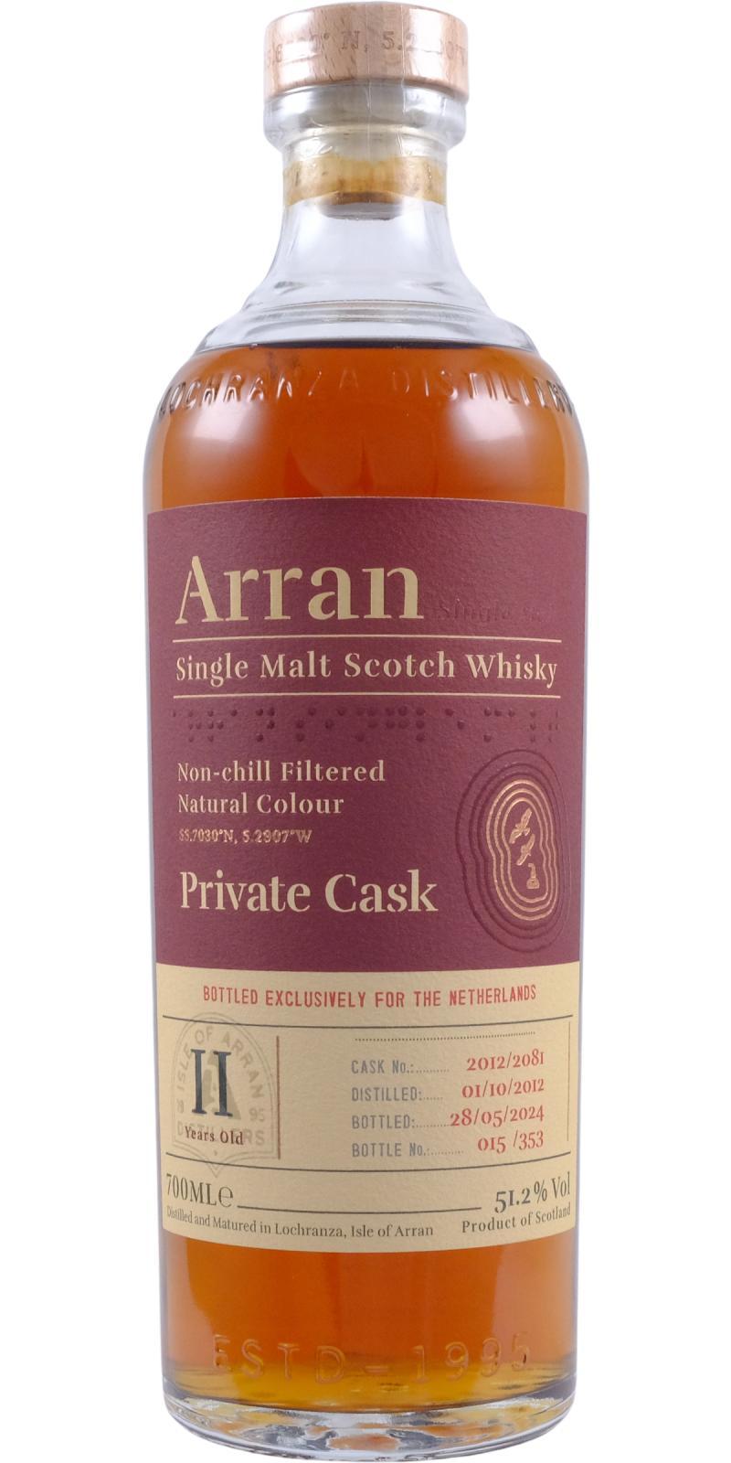 Arran 2012 Private Cask