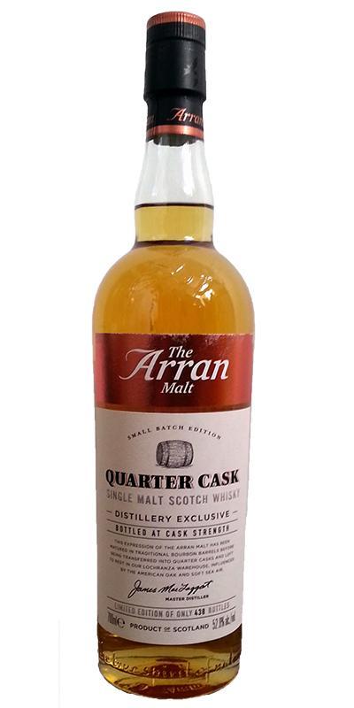 Arran Quarter Cask Distillery Exclusive Small Batch Limited Edition